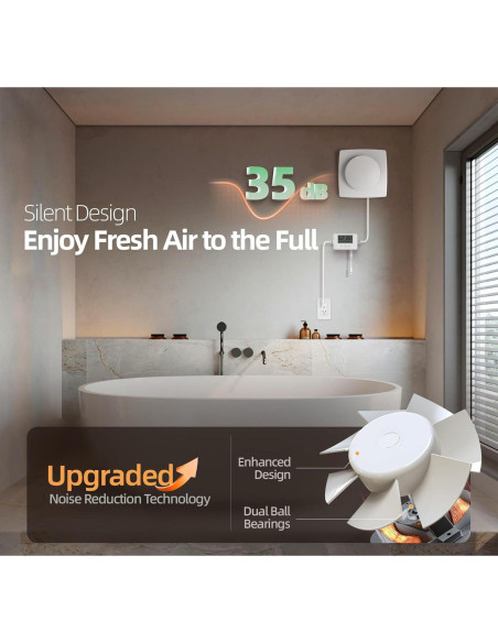 Ventilador de Escape ARSFAN P119A 10 cm con Control Remoto