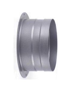 Conector de Ducto Metálico Recto 10 cm ASHXFSH con Brida