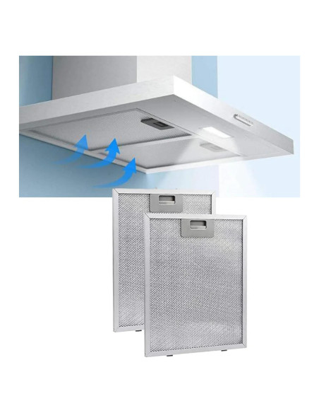 Filtro de Campana Extractora LBGWOEC 32x26cm Aluminio 2 Piezas