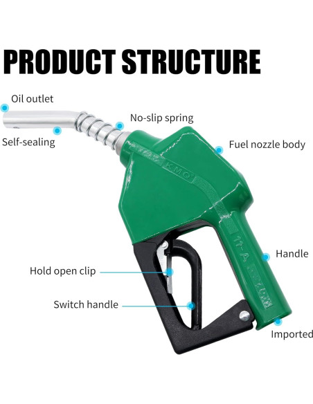 Boquilla automática de combustible OXCANO 3/4" NPT 16 GPM
