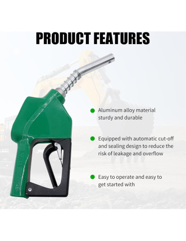 Boquilla automática de combustible OXCANO 3/4" NPT 16 GPM
