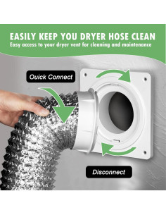 Placa de Ventilación para Secadora ELEMONY 7x7 cm Conector Rápido 2