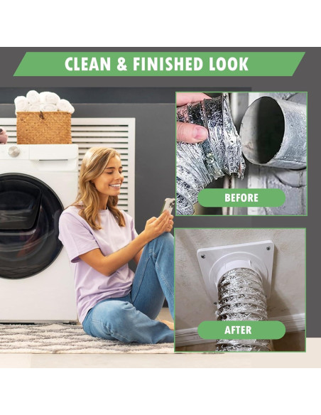 Placa de Ventilación para Secadora ELEMONY 7x7 cm Conector Rápido