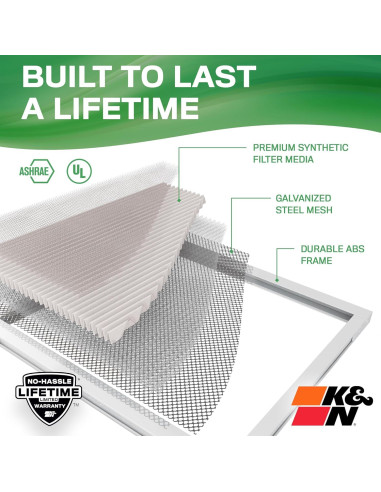 Filtro de Aire HVAC K&N HVC-13-11430 Lavable Merv 13