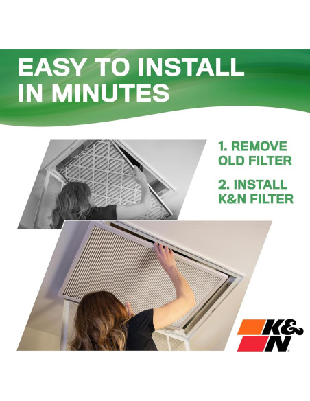 Filtro de Aire HVAC K&N HVC-13-11430 Lavable Merv 13