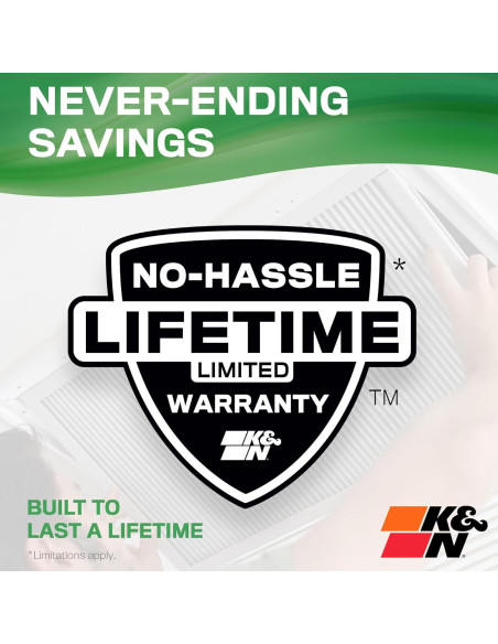 Filtro de Aire HVAC K&N HVC-13-11430 Lavable Merv 13