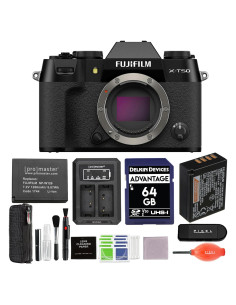 Cámara Sin Espejo Fujifilm X-T50 Negra con Accesorios Avanzados