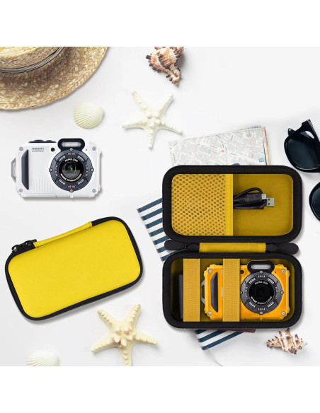 Funda Dura Impermeable Kodak PIXPRO WPZ2 Amarilla 16.5x9.8cm
