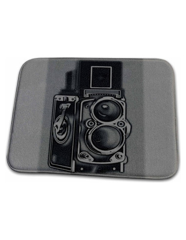 Alfombra de Baño Vintage 3dRose 58x45 cm Antideslizante