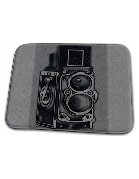 Alfombra de Baño Vintage 3dRose 58x45 cm Antideslizante