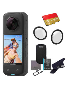 Cámara de Acción 360 Insta360 X3 5.7K 72MP a Prueba de Agua