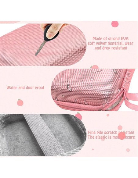 Funda de Almacenamiento para Cámara ERMO NKES Rosa - Compatible con KODAK PIXPRO y CAMKORY