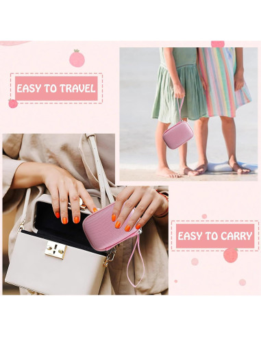 Funda de Almacenamiento para Cámara ERMO NKES Rosa - Compatible con KODAK PIXPRO y CAMKORY