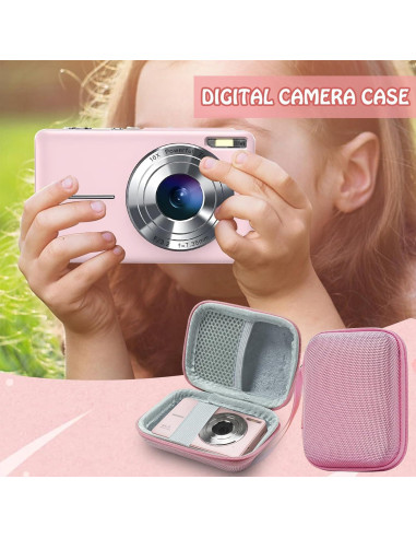 Funda de Almacenamiento para Cámara ERMO NKES Rosa - Compatible con KODAK PIXPRO y CAMKORY