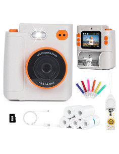 Cámara Instantánea Digital Cudinham 1080P para Niños - Blanco