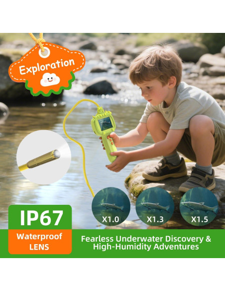 Cámara Borescope para Niños Duskeep con Luz y Pantalla HD 2.4" Cámara Borescope para Niños Duskeep con Luz y Pantalla HD 2.4"