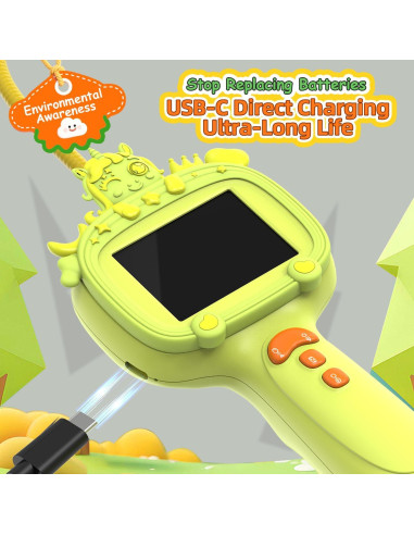 Cámara Borescope para Niños Duskeep con Luz y Pantalla HD 2.4"