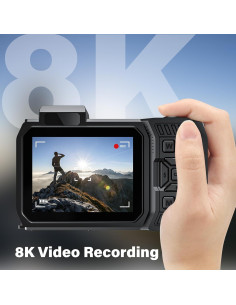 Cámara Digital 8K UHD Tupsio U018 70MP Impermeable 10m 2