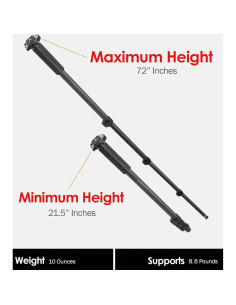 Monopod Profesional Digital Nc 72" (182.9 cm) para Cámara 2