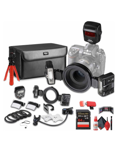 Sistema de Flash Inalámbrico Nikon R1C1 + Accesorios 64GB