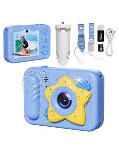 Cámara Submarina FXXXLTF 48MP Impermeable 1.52m Azul