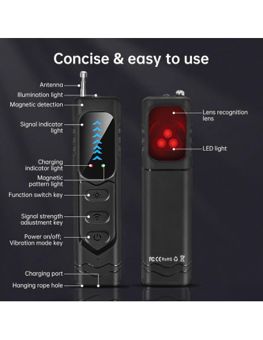 Detector Antiespía Genérico S2 - Detección Inalámbrica y RF