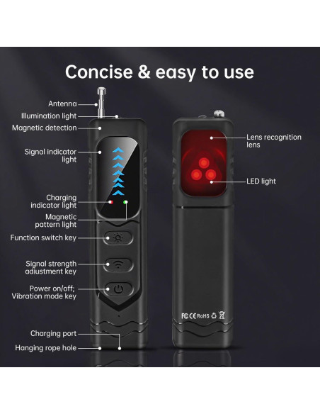 Detector Antiespía Genérico S2 - Detección Inalámbrica y RF