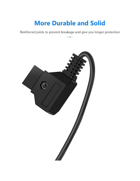 Cable de Alimentación D-Tap a BMPCC 4K/6K Weipu 40-127 cm