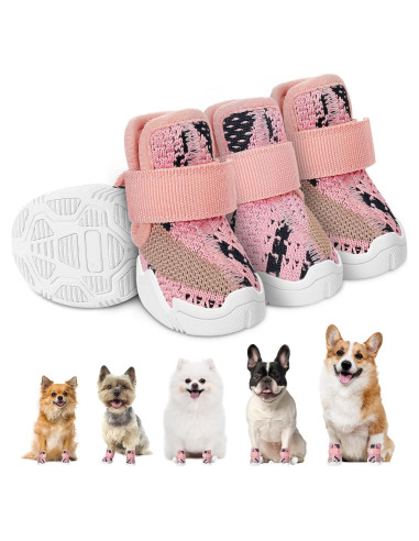 Zapatos para Perros SlowTon T.5 Rosa - Botas Transpirables