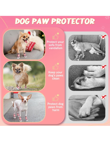 Zapatos para Perros SlowTon T.5 Rosa - Botas Transpirables