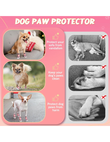 Zapatos para Perros SlowTon T.5 Rosa - Botas Transpirables