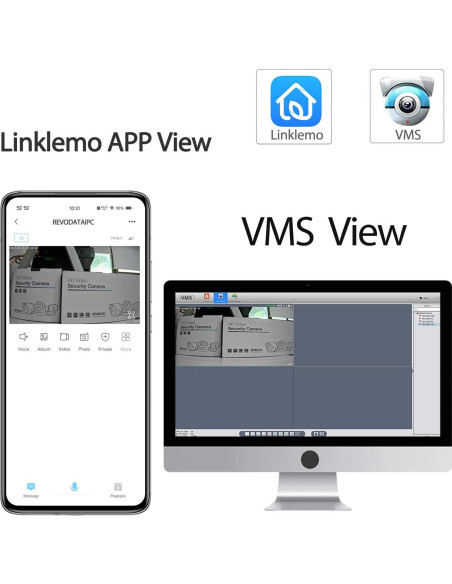 Cámara IP POE 5MP REVODATA a prueba de agua con visión nocturna