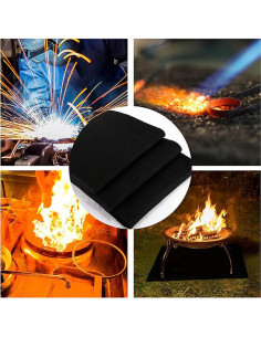 Manta Ignífuga RUNGEASINI 100x100cm Retardante de Llama 2