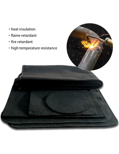 Manta Ignífuga RUNGEASINI 100x100cm Retardante de Llama