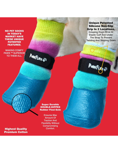 Calcetines Impermeables para Perros PawFlex Mediano Grande Antideslizantes