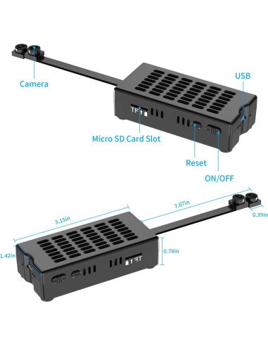 Cámara Oculta DIY HiSpyCam S120 - Full HD 1080P Doble Lente
