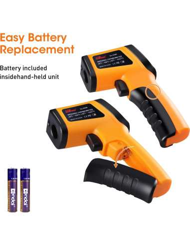 Pistola Termómetro Infrarrojo XRCLIF -50C a 550C LCD