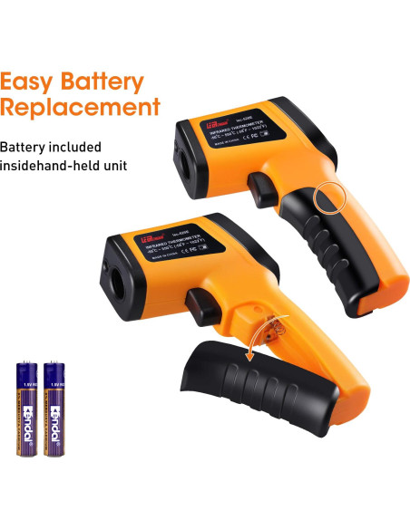 Pistola Termómetro Infrarrojo XRCLIF -50C a 550C LCD