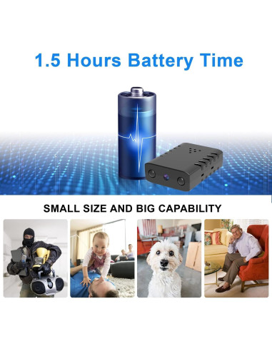 Cámara WiFi Inalámbrica XDWIFI Pro 1080P con Batería y Visión Nocturna