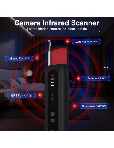 Detector de Cámara Oculta Aduzirun T07 - Sensibilidad Ajustable