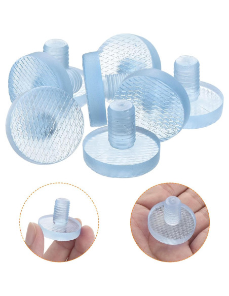Topes de Vidrio para Mesa uxcell 8Pcs 12mm Anticolisión