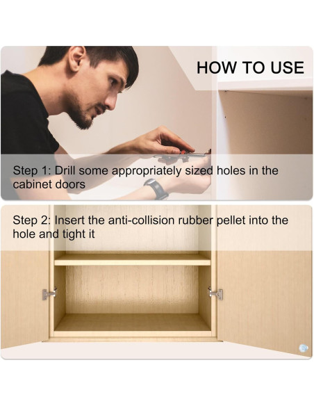 Topes de Vidrio para Mesa uxcell 8Pcs 12mm Anticolisión