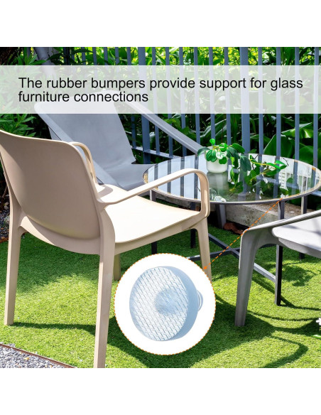 Topes de Vidrio para Mesa uxcell 8Pcs 12mm Anticolisión