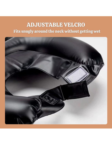 Cuenca de Champú Portátil Inflable ZHUOMINGJIA 2 Pcs Negro