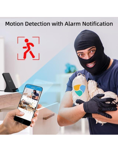 Cargador de Teléfono LIZVIE con Cámara Oculta 1080P y WiFi