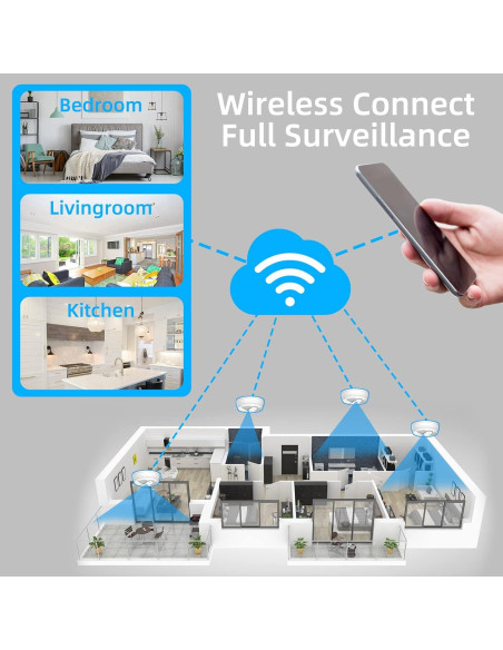 Detector de Humo con Cámara Oculta Lizvie LS-H1 1080P WiFi