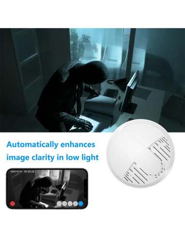 Detector de Humo con Cámara Oculta Lizvie LS-H1 1080P WiFi