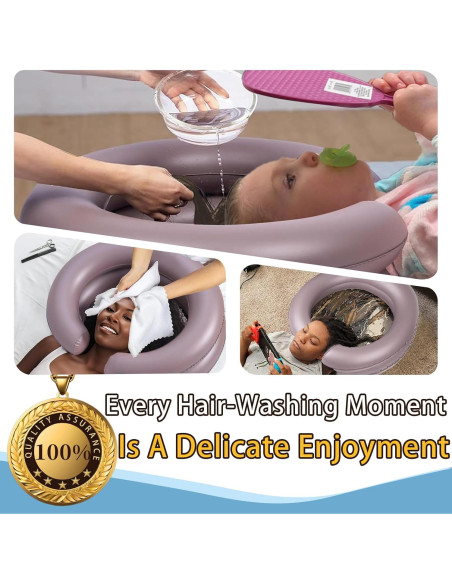 Bañera Inflable TZYWFZ para Dreadlocks y Locs - 64.8x54.6cm