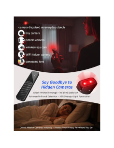 Detector de Cámaras Ocultas Huwrmcl H5, Alarma Antirrobo, 168H 2