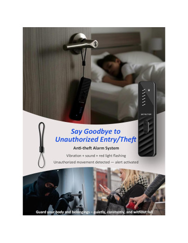 Detector de Cámaras Ocultas Huwrmcl H5, Alarma Antirrobo, 168H